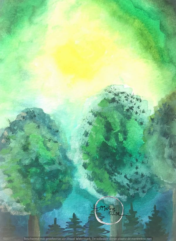 Marina Elisa aquarel bos