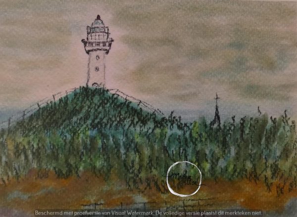 Marina Elisa pastel vuurtoren duin