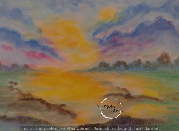 Marina Elisa pastel zon en zee