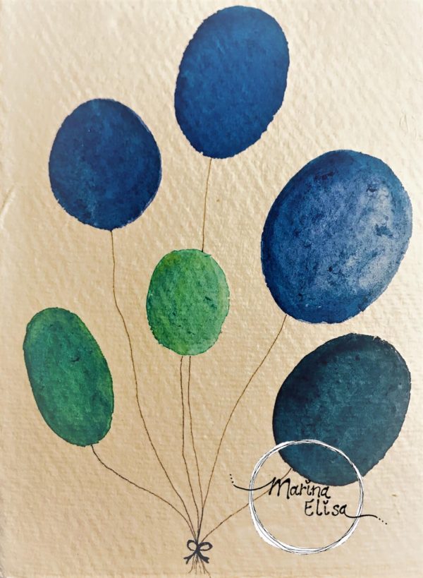 Ballonnen Aquarel