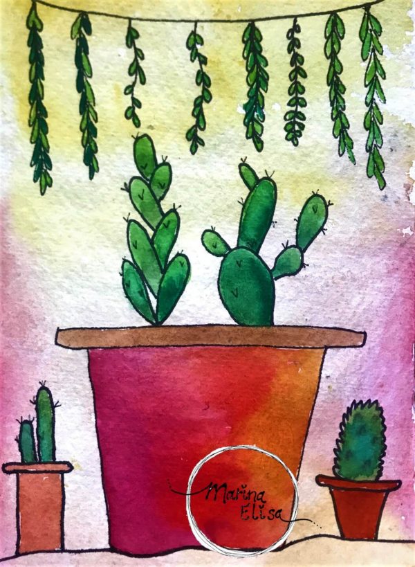 Cactus Aquarel