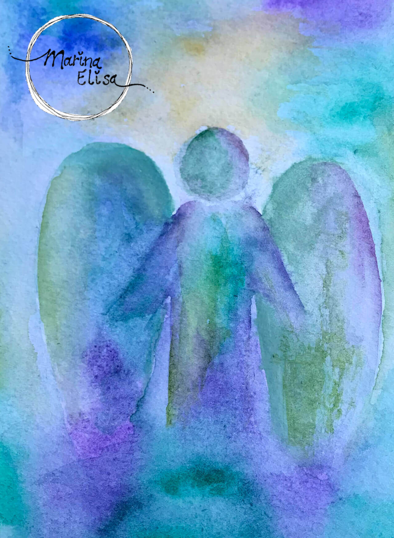 Aquarel | Kerstengel